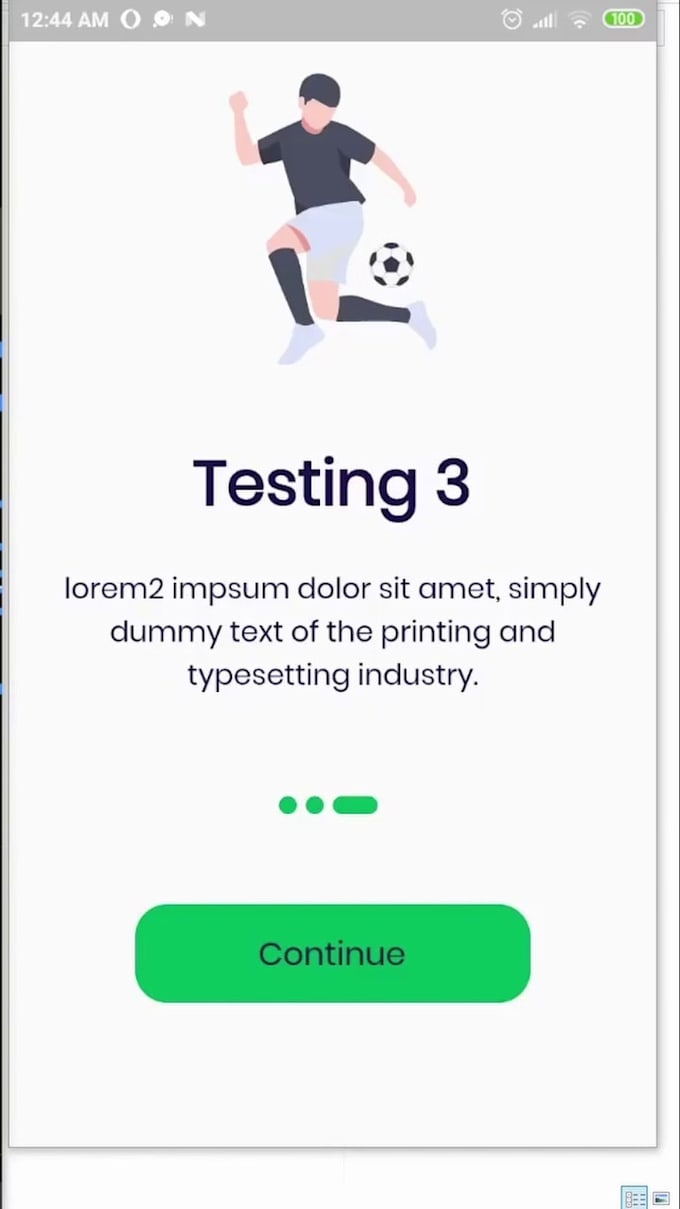 change your mobile design to flutter code