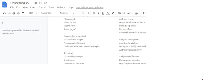 write a love poem