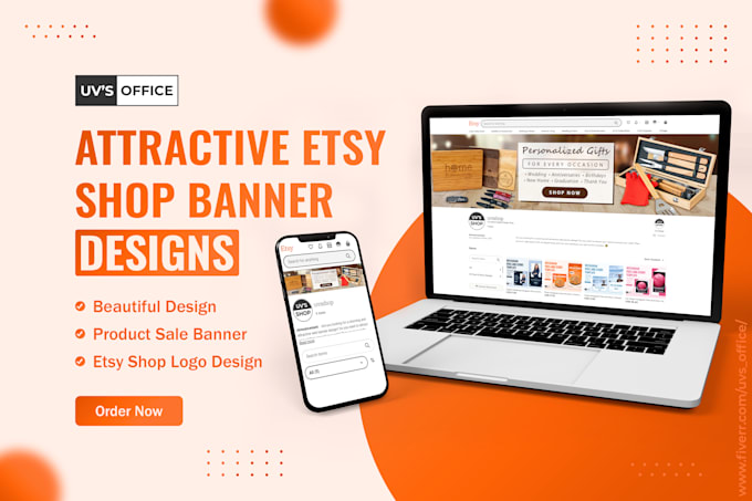 Create attractive etsy shop banner design in 24 hours by Uvs_office ...
