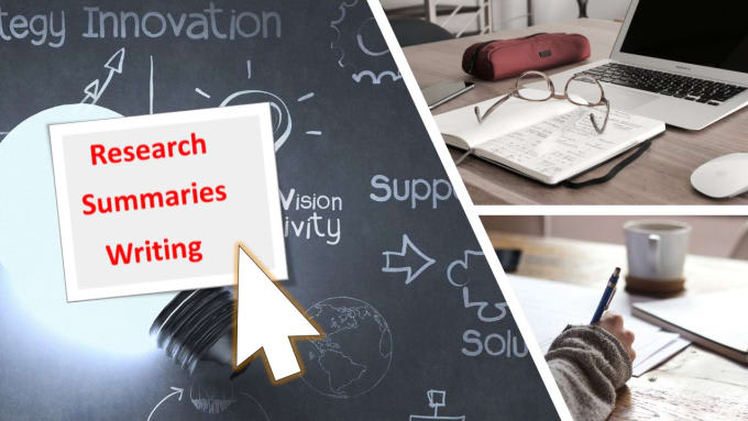 help you write your research and summary