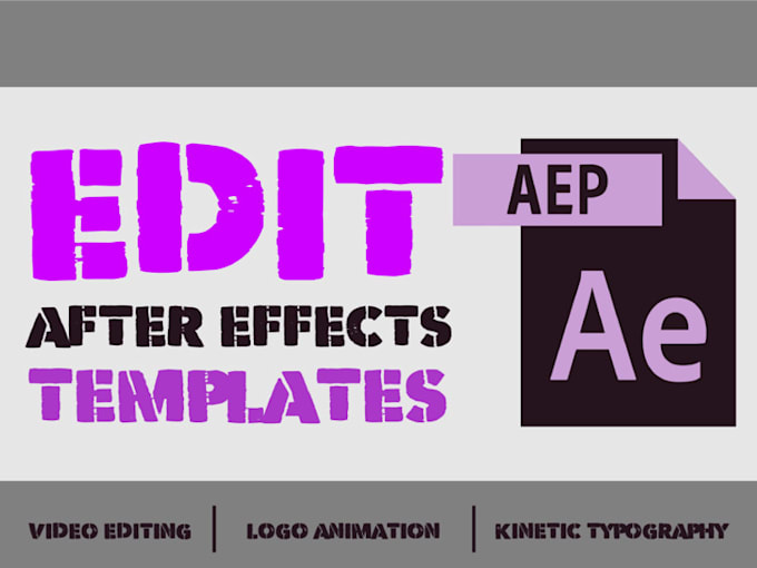edit any after effects template video hive