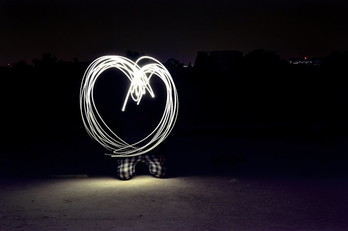 light paint your name or message