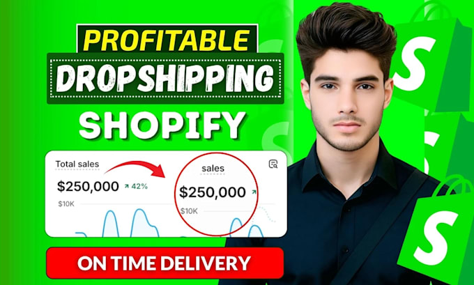 create an automated shopify store , dropshipping store or shopify store design