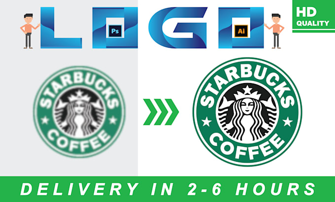 edit, redesign, update, recreate, modify, vectorize or fix your ai logo
