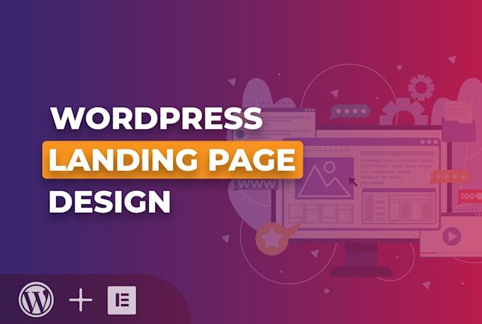 create wordpress landing page website using elementor