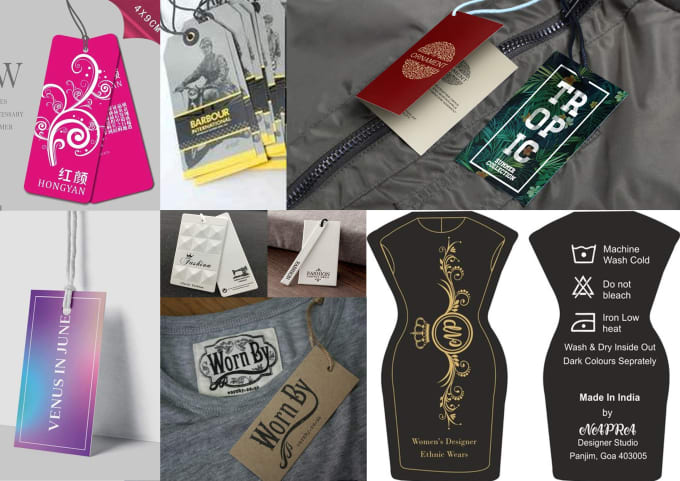 Design hang tags and clothing labels by Rockie2021 | Fiverr