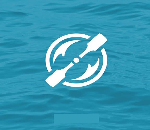 design paddle assist logo design motorized paddle