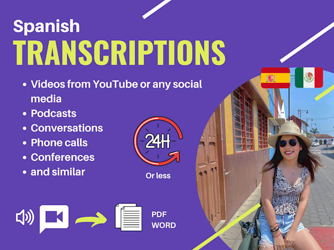 do a express spanish transcription