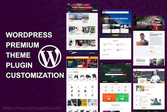 customize wordpress premium theme and wordpress plugin
