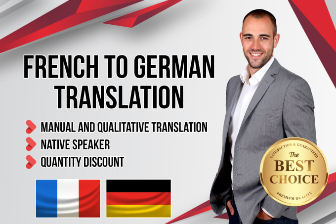 Hire a freelancer to translate manually from french to german