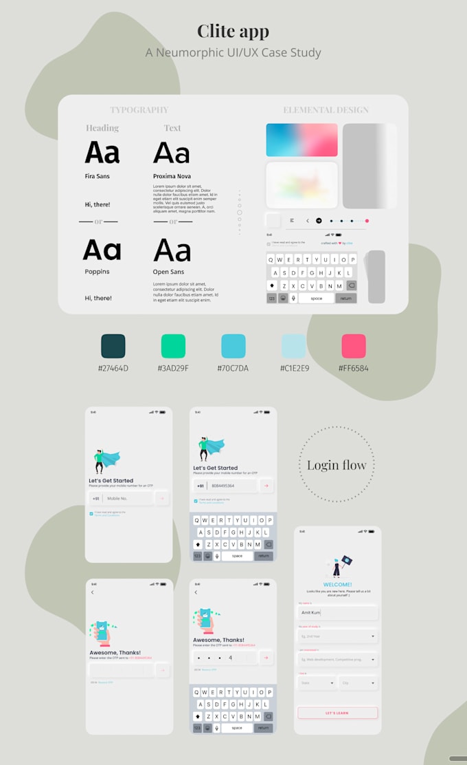 Design uiux wireframes and prototypes for mobile and web by Asteriskui ...