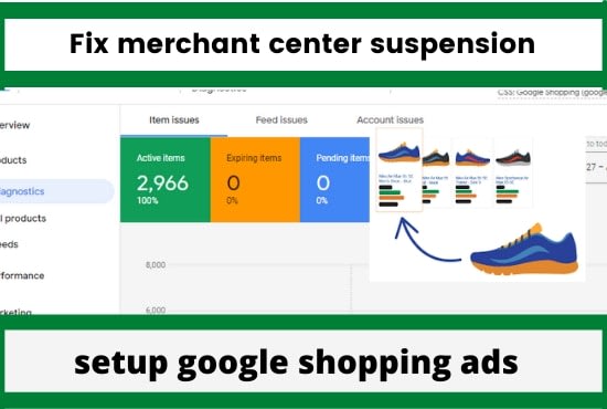 setup google shopping ads fix merchant suspension