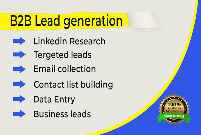 Do linkedin lead and b2b lead generation using sales navigator by ...