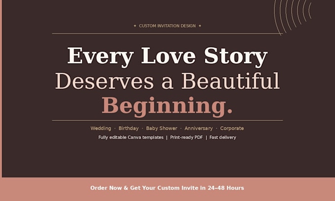 create luxury invitation templates for weddings and special events