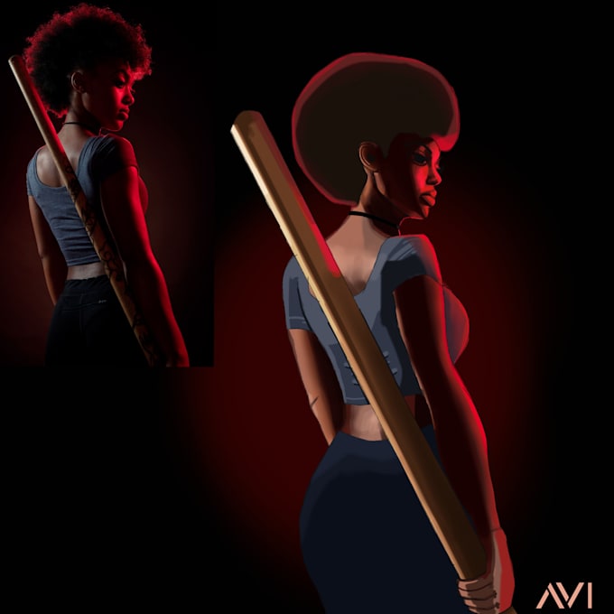 draw your illustration using procreate