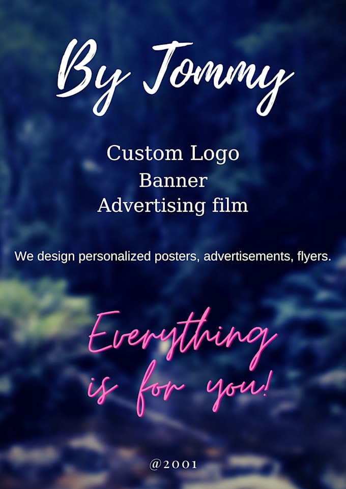 do logo, poster, banner, advertisement film