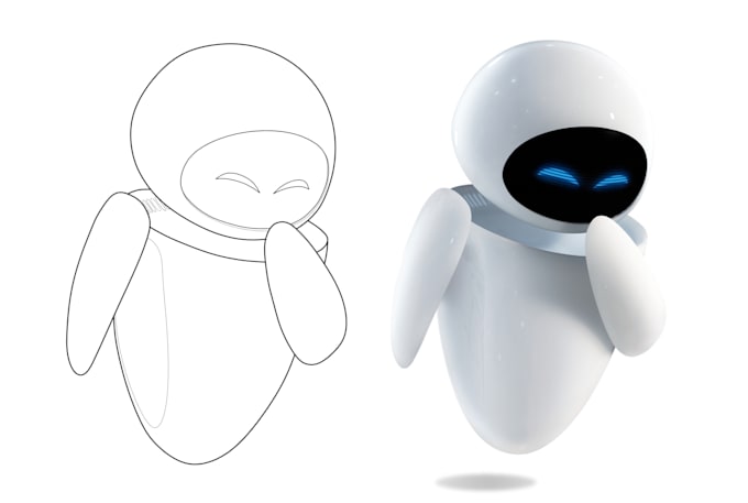 Draw black and white line art from your photo by As_designs__ | Fiverr