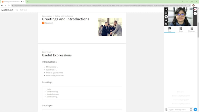 teach english language lessons according to your needs