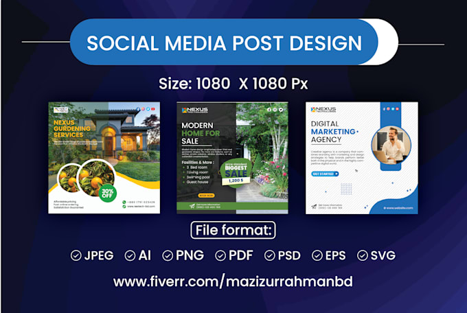 social media post design