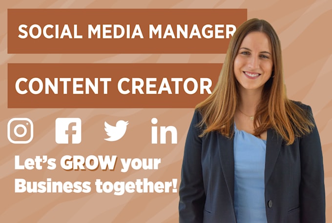 be your social media manager and content creator