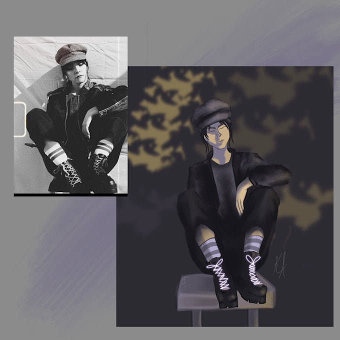 anime free style portrait