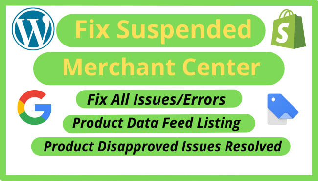 fix google merchant center error and approve products feed