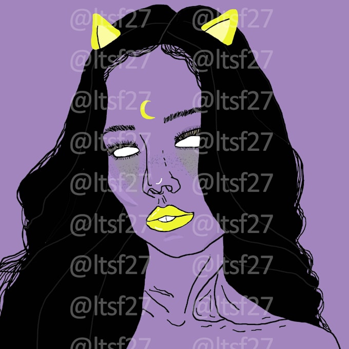 create nft face illustrations
