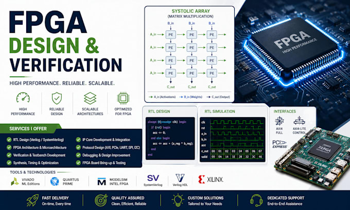 design and implement fpga project using verilog and vhdl