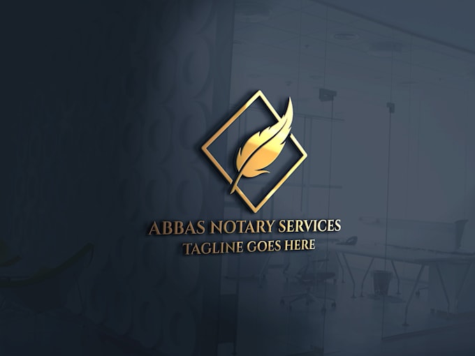 do notary business logo design