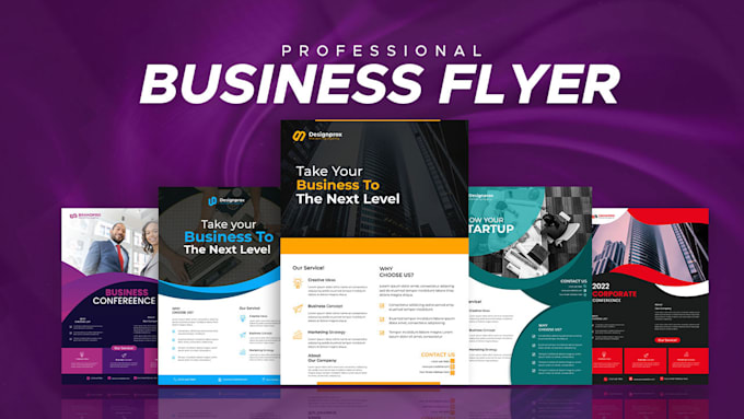 design a professional business flyer and one pager