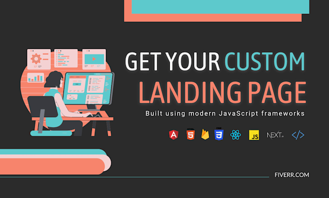 Create a custom landing page using javascript and modern frameworks by ...