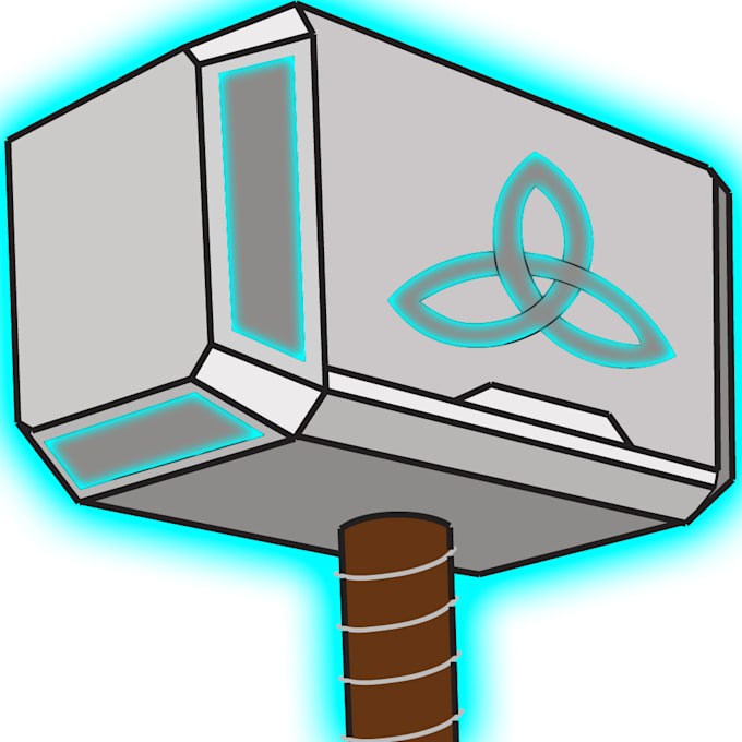 make a mjolnir animated emote with lightning thor