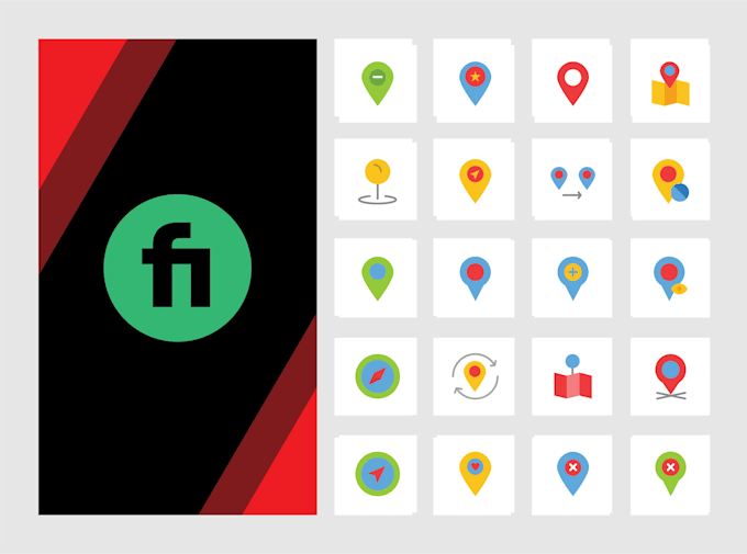 design modern icons set for web, apps or printing