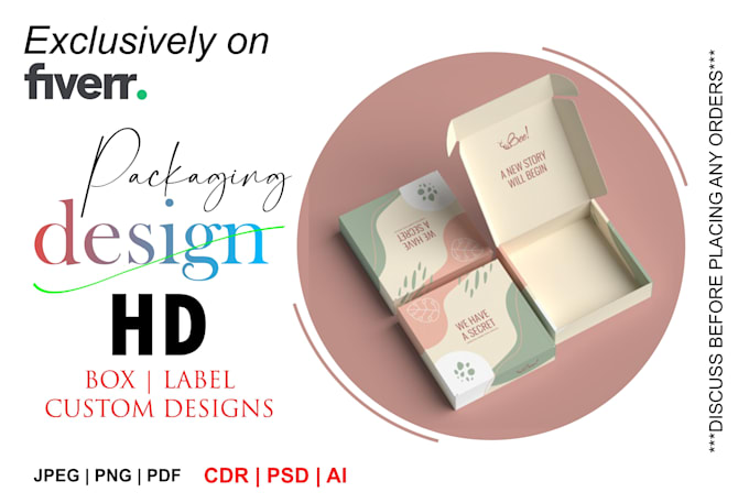 design minimal mailer subscription box packaging
