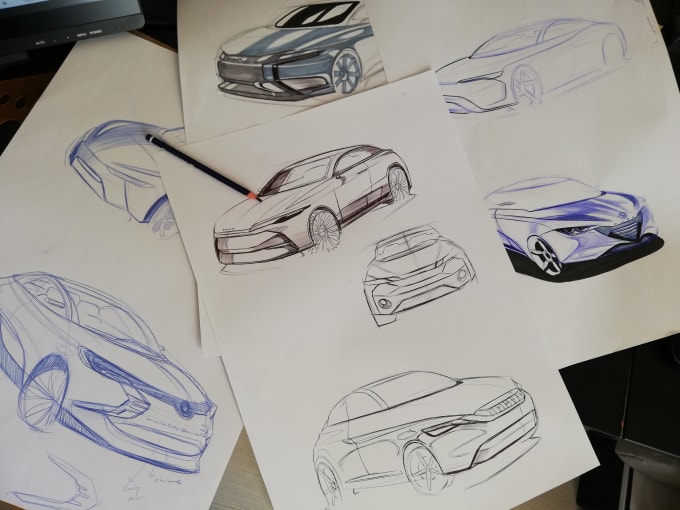 ArtStation - Conceptcars rough sketches and designs