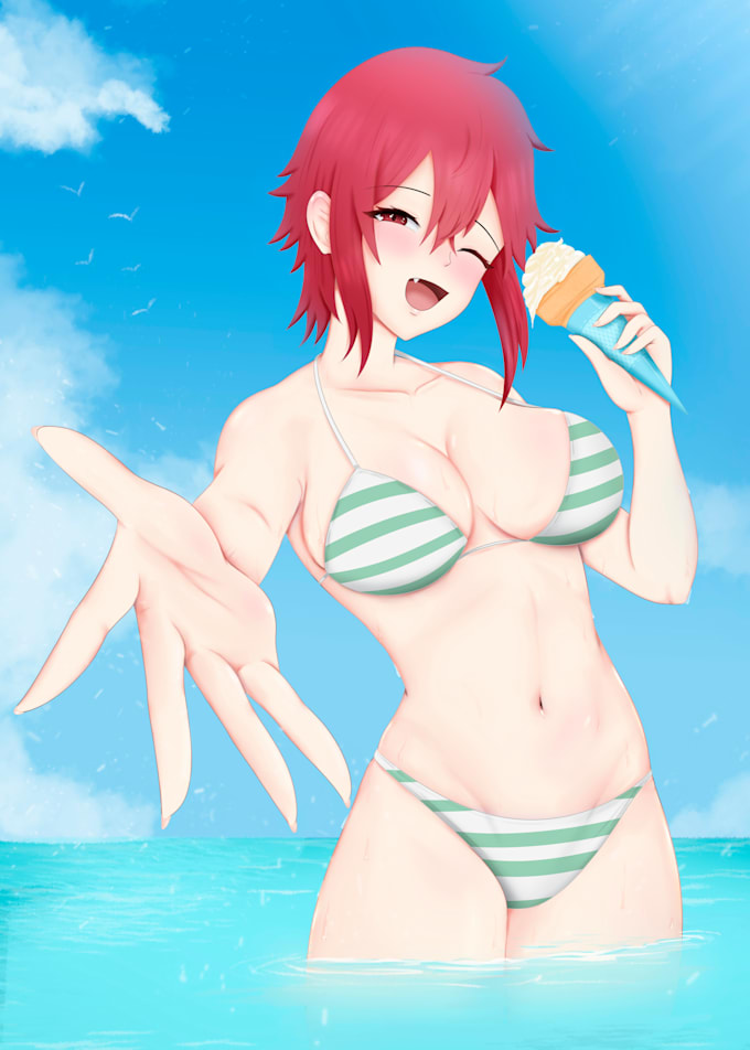 do anime art, sfw or nsfw in my style