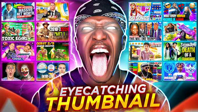 Design clickbait high quality gaming youtube thumbnail by Thedanishyt ...