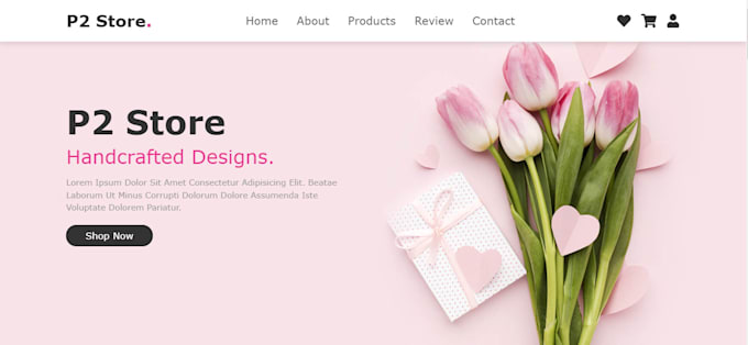 make a simple good looking website with HTML CSS