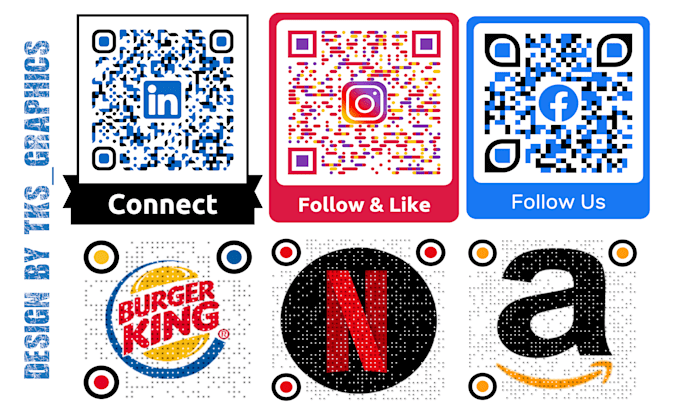 design a professional custom qr code with logo in 1 hour