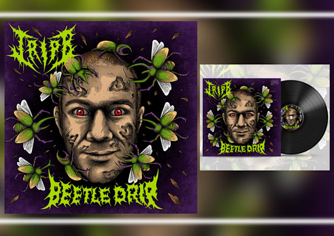 draw hip hop rap music artwork for spotify, instagram