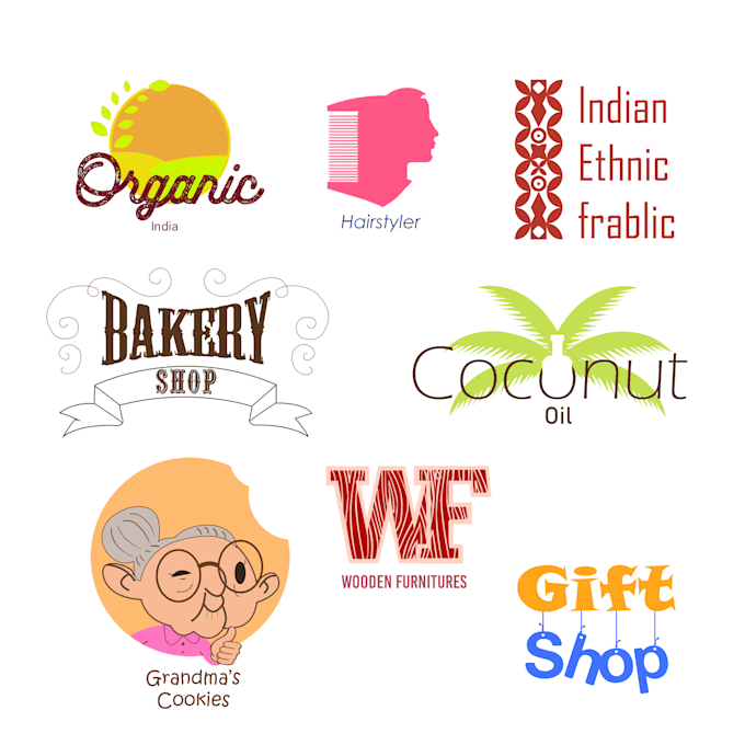 do minimalistic logo, icons, graphics