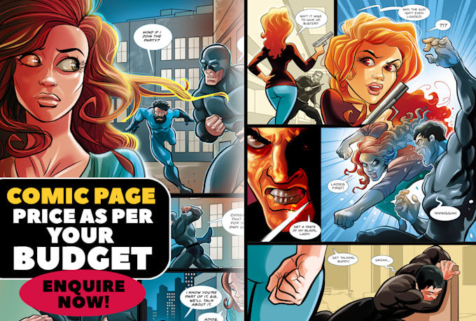 create ultra dynamic comic pages, books and graphic novels