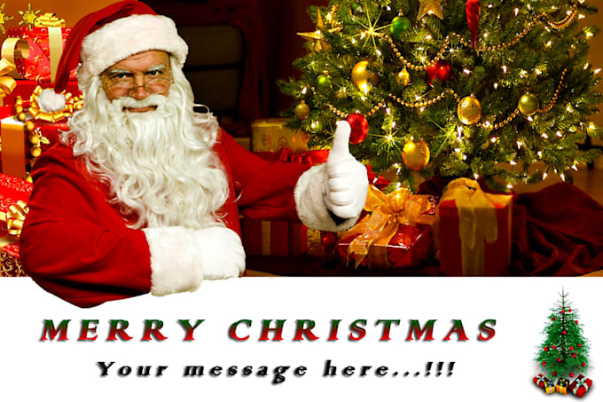 write your Christmas message