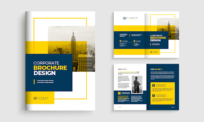 I will design business brochure, company profile, business proposal, and flyer