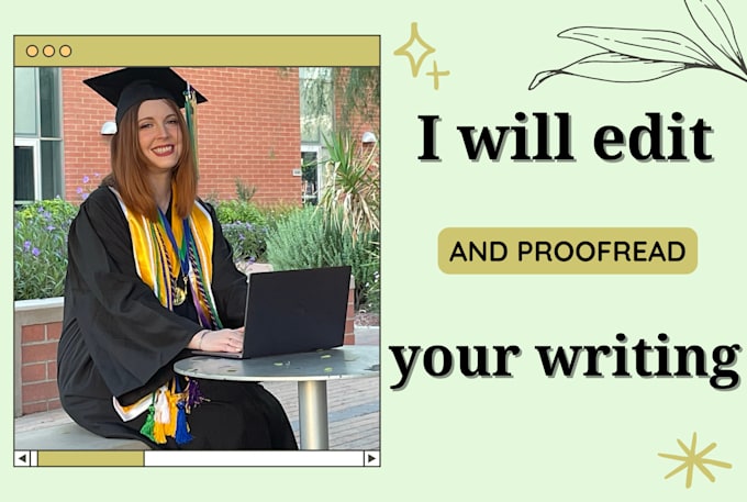 edit and proofread your writing