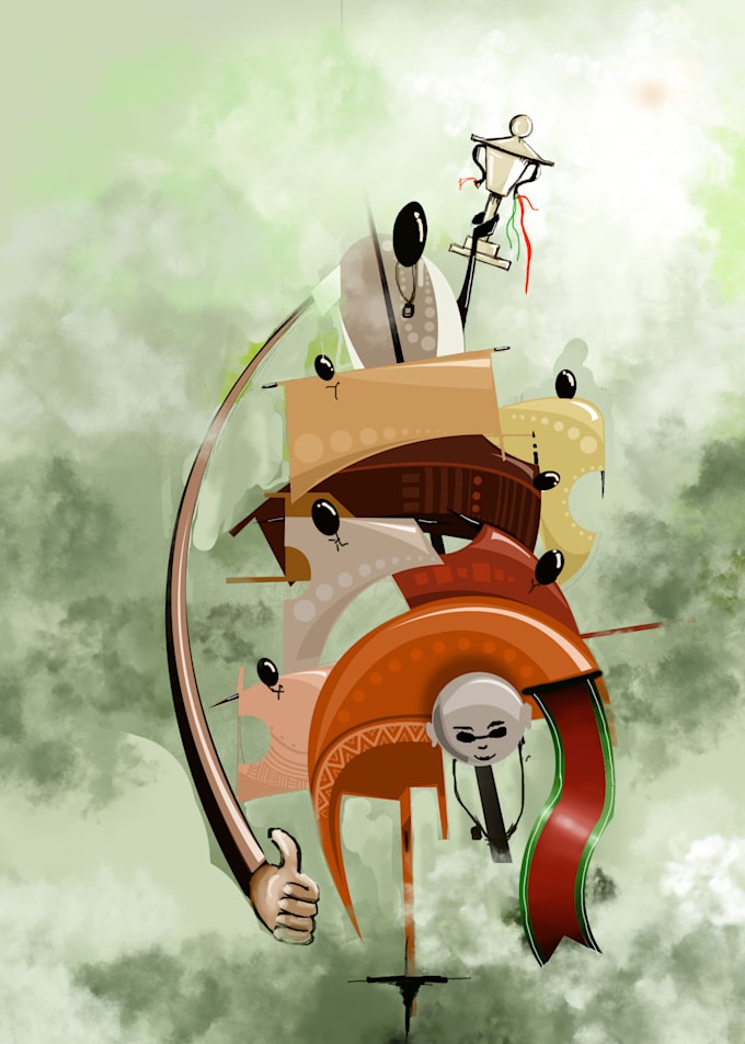 design a unique abstract art book cover design