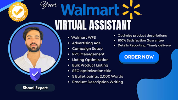Do walmart product listing, seo listing optimization, ppc and wfs by ...
