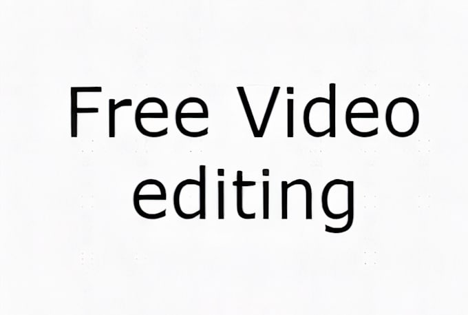 edit your video for free