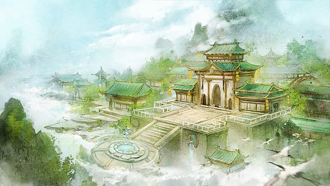 illustration chinesestyle classic painting