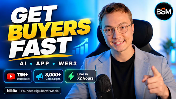promote your ai, tech startup or app on our 10m youtube